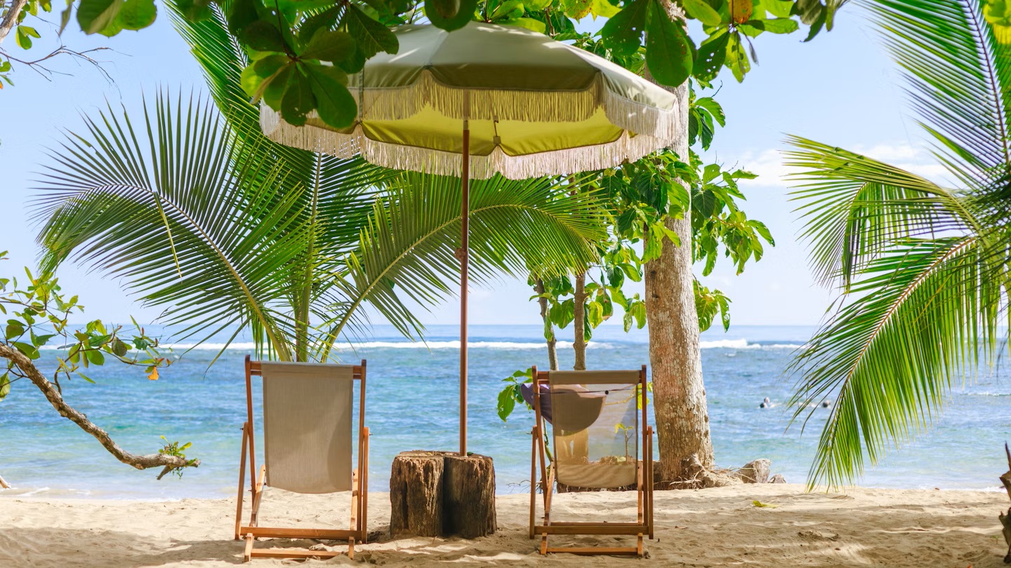 rent chairs and relax at the beach of costa rica
