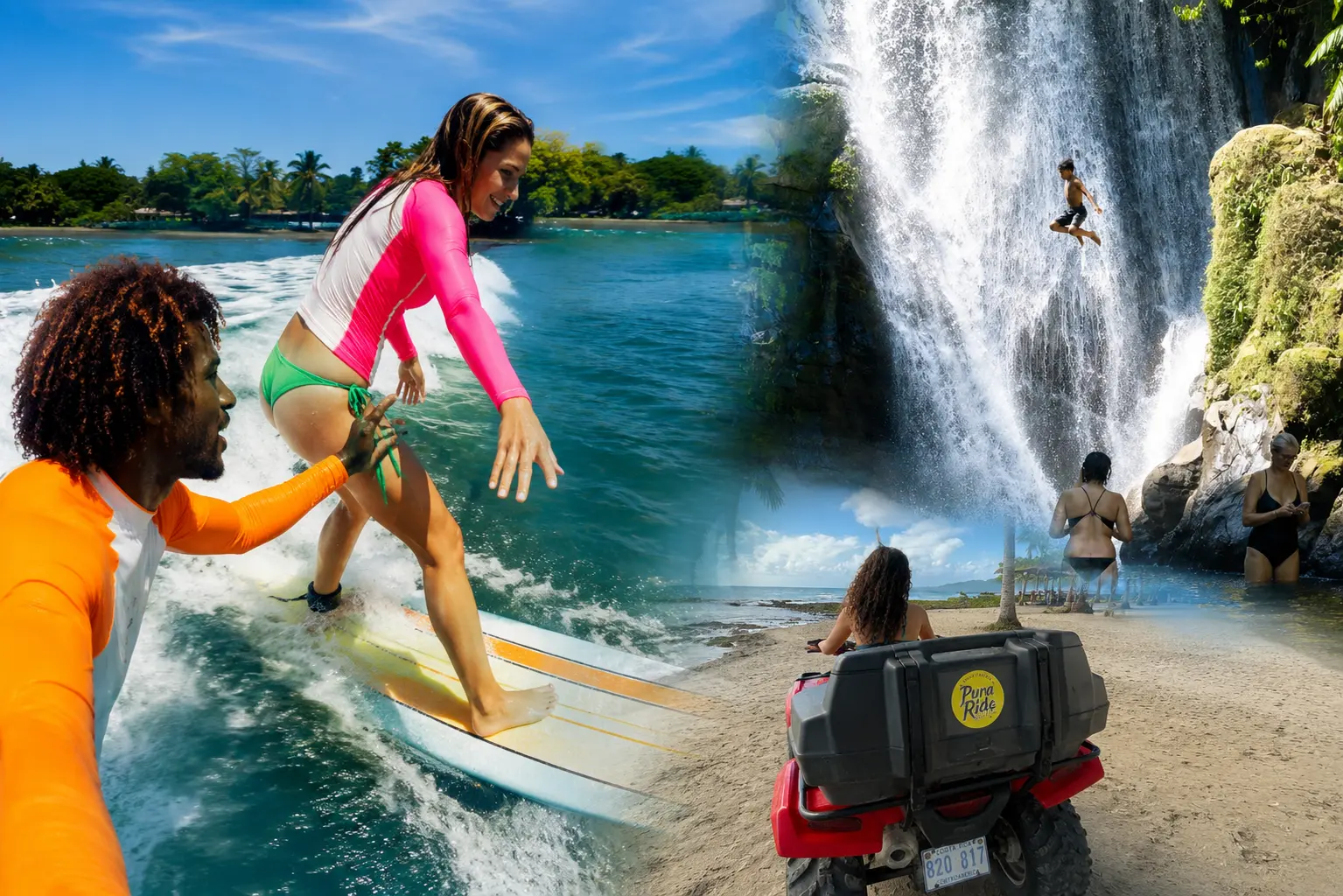 Surf Lessons, Waterfall + ATV